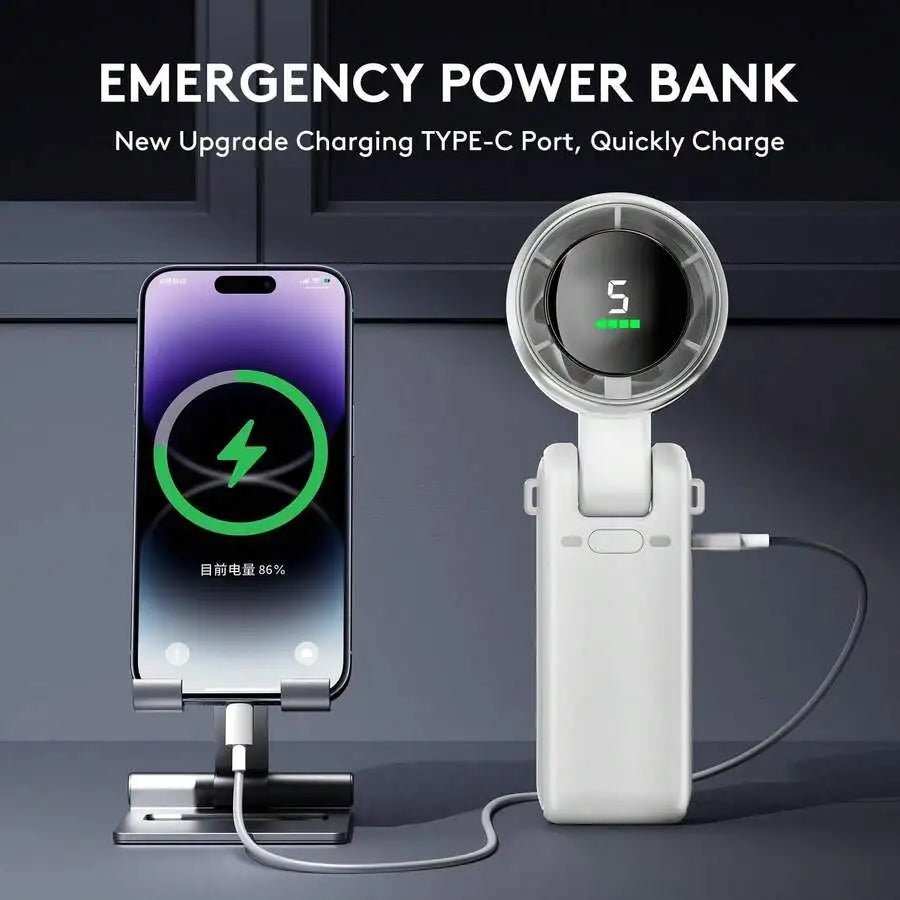 TurboBreeze Pro Compact Pocket Fan