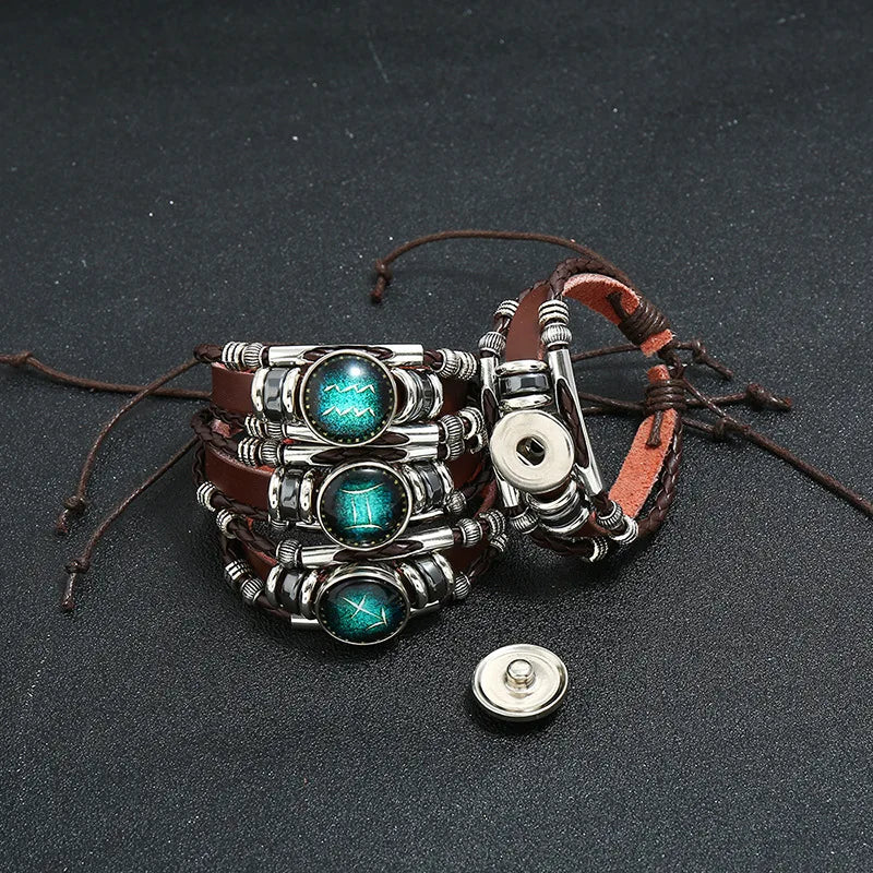 Luminous Constellation Zodiac Wrap Bracelet